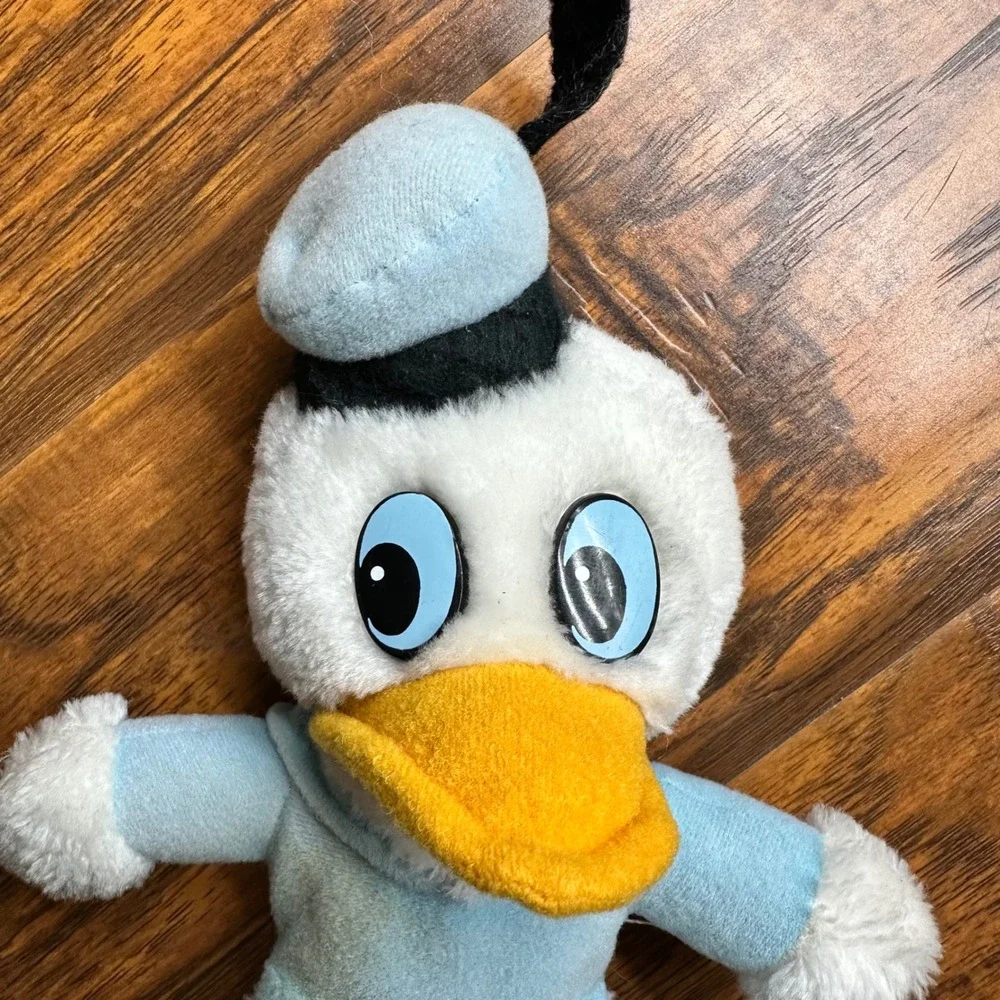 Vintage Disney Donald Duck Plush Toy Blue Sailor‎ Outfit Stuffed Animal